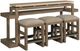 Hammary® Nash Sandy Beige/Brown Counter Console with Three Stools-0