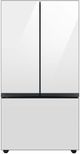 Samsung Bespoke 36 in. 24.0 Cu. Ft. White Glass Counter Depth 3-Door French Door Refrigerator with Beverage Center™-0