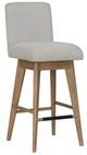 Parker House® Escape Glazed Natural Oak/Mirage Mist Upholstered Swivel Dining Bar Stool-0