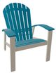 Telescope Casual Newport Aqua/Desert Polymer Outdoor MGP Adirondack Chair-0