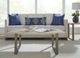 Modus Furniture Ariela Natural Coffee Table with Bronze Base-1