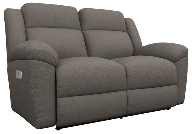 La-Z-Boy® Joel Pewter Power Reclining Loveseat with Headrest and Lumbar-0
