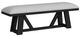 Elements International Transcend Charcoal/Light Gray Dining Bench-0