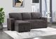 Global Furniture USA U0203 Dark Gray Reversible Pull-Out Sofa Bed -4