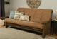 Kodiak Furniture Washington Suede Peat/Rustic Walnut Queen Futon with Mattress-3