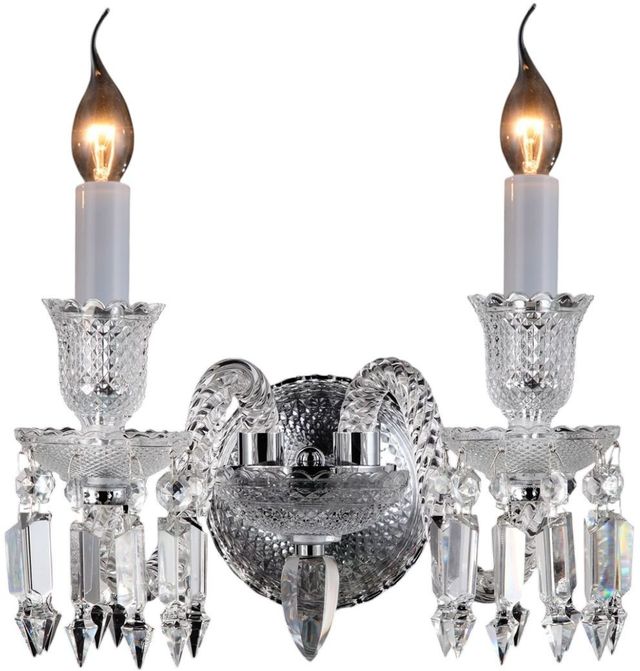 Michael Amini® Treviso Clear 2-Light Wall Sconce-0
