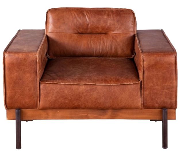 Home Trends & Design Portofino Cocoa Brown/Walnut Accent Chair-1