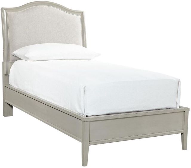 aspenhome® Charlotte Shale Twin Upholstered Bed-0