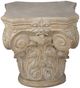 A & B Home Roman Whitewashed Cream Large Side Table-2