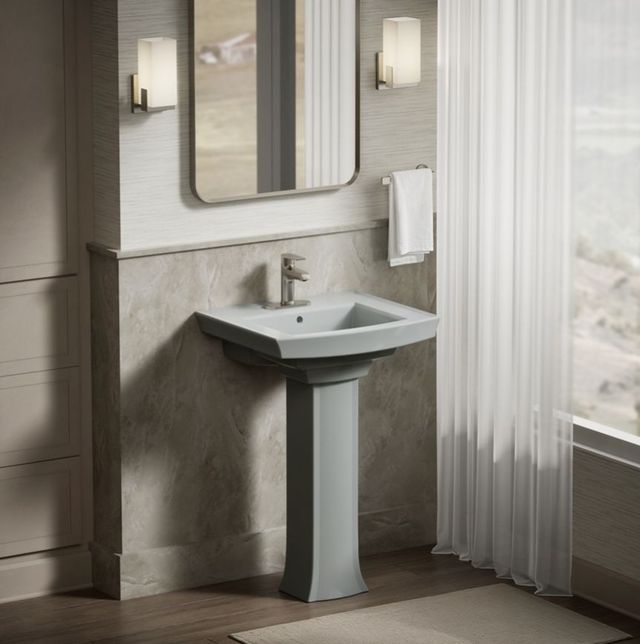 Kohler Archer® Ice Grey Pedestal Only-3