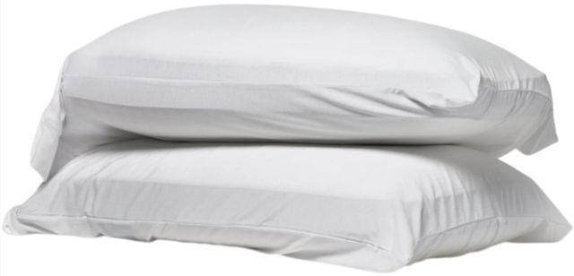 Dreamfit® DreamChill™ 2-Piece White Bamboo Comfort Stretch Knit King Pillowcase Set-0