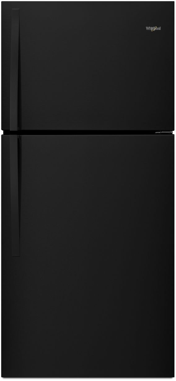 Whirlpool® 30 in. 19.2 Cu. Ft. Black Top Freezer Refrigerator