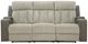 Signature Design by Ashley® Stately Check Sisal Power Reclining Sofa with Adjustable Headrest-1