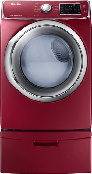 Samsung 5400 Series 7.5 Cu. Ft. Merlot Front Load Gas Dryer-1