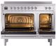 Ilve® Nostalgie II Series 48" Stainless Steel Pro Style Induction Range-0
