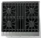 Viking® 5 Series 30" Stainless Steel Pro Style Dual Fuel (LP) Range with Brushed Brass Trim-2