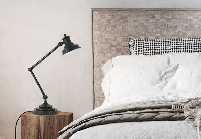 Cal® Lighting & Accessories Dark Bronze Table Lamp-2