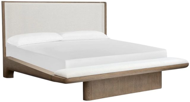 Magnussen Home® Thorne Amber Brown/White California King Upholstered Platform Bed-0