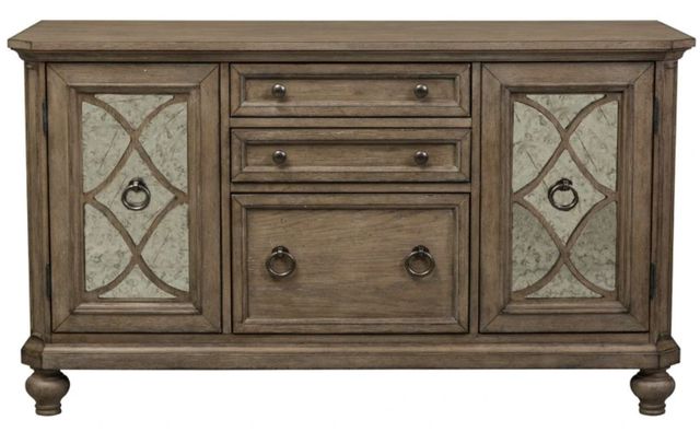 Liberty Furniture Simply Elegant Heathered Taupe Credenza-2
