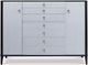 Century® Aria Brownstone/Oxford White Gentleman's Chest-1