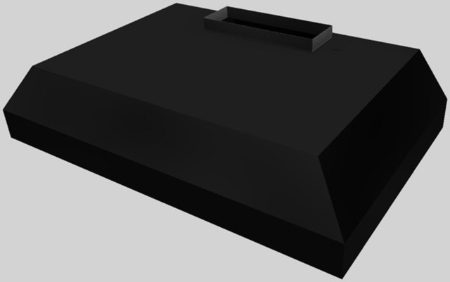 Vent-A-Hood® K Series 30" Black Wall Mounted Liner Insert-3