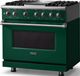 Viking® 5 Series 36" Ivy Pro Style Dual Fuel (NG) Range with Polished Chrome Trim-3