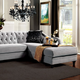 Furniture of America® Rotterdam 2-Piece Warm Gray Right-Arm Facing Sectional and Chaise-4