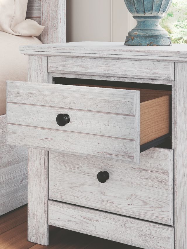 Signature Design by Ashley® Makidern Whitewash Nightstand-3