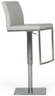 VIG Furniture Modrest Folsum Brushed Stainless Steel/Gray Bar Stool-0