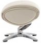 BarcaLounger© Adler Capri White Pedestal Recliner and Ottoman-1