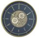 YHD Dark/Gold Modern Word Gear Clock-0