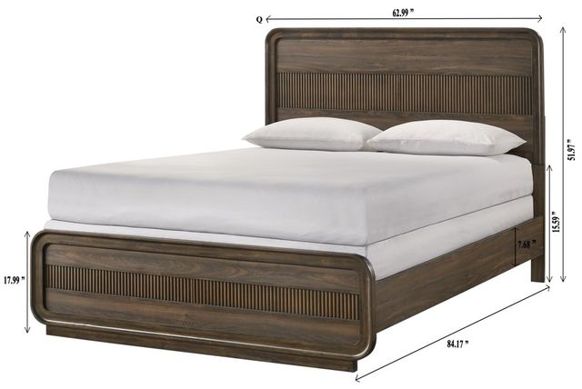 Crown Mark Kinkaid Brown Queen Panel Bed-2
