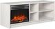 Ameriwood Home Noble Ivory Oak 55" Eletric Fireplace Media Console-2