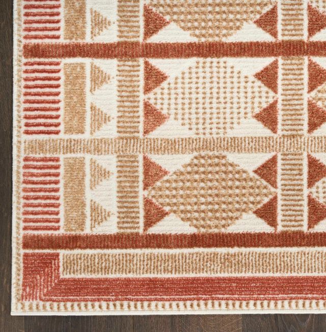 Nourison Home™ Nordic NRC06 Rust 5'x7' Style 1 Area Rug-3