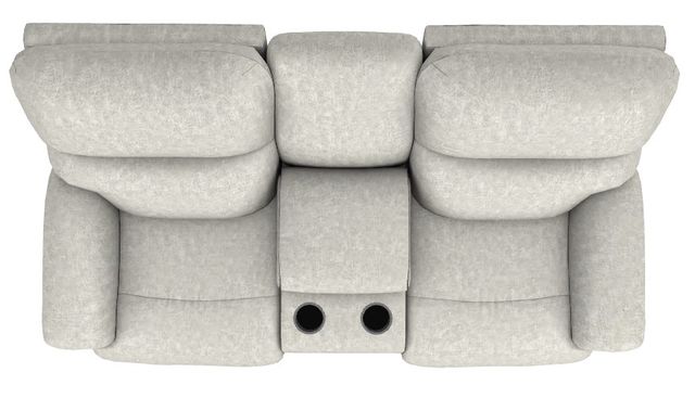La-Z-Boy® Trouper Dove Power Reclining Loveseat with Console and Headrest-4