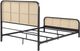 Coaster® Lanewood Black Queen Metal Rod Bed-3