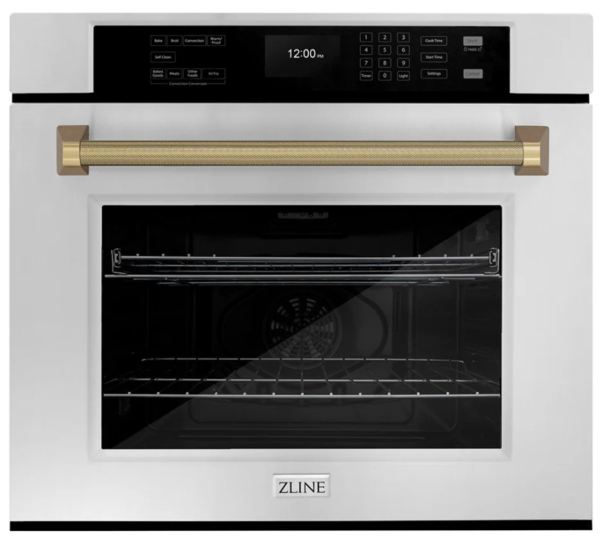 ZLINE Autograph Edition Professional 30" Stainless Steel True Convection Single Wall Oven with Air F