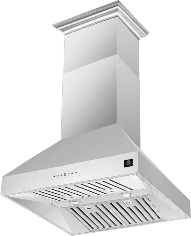 FORNO® Coppito 36" Stainless Steel Island Range Hood-1