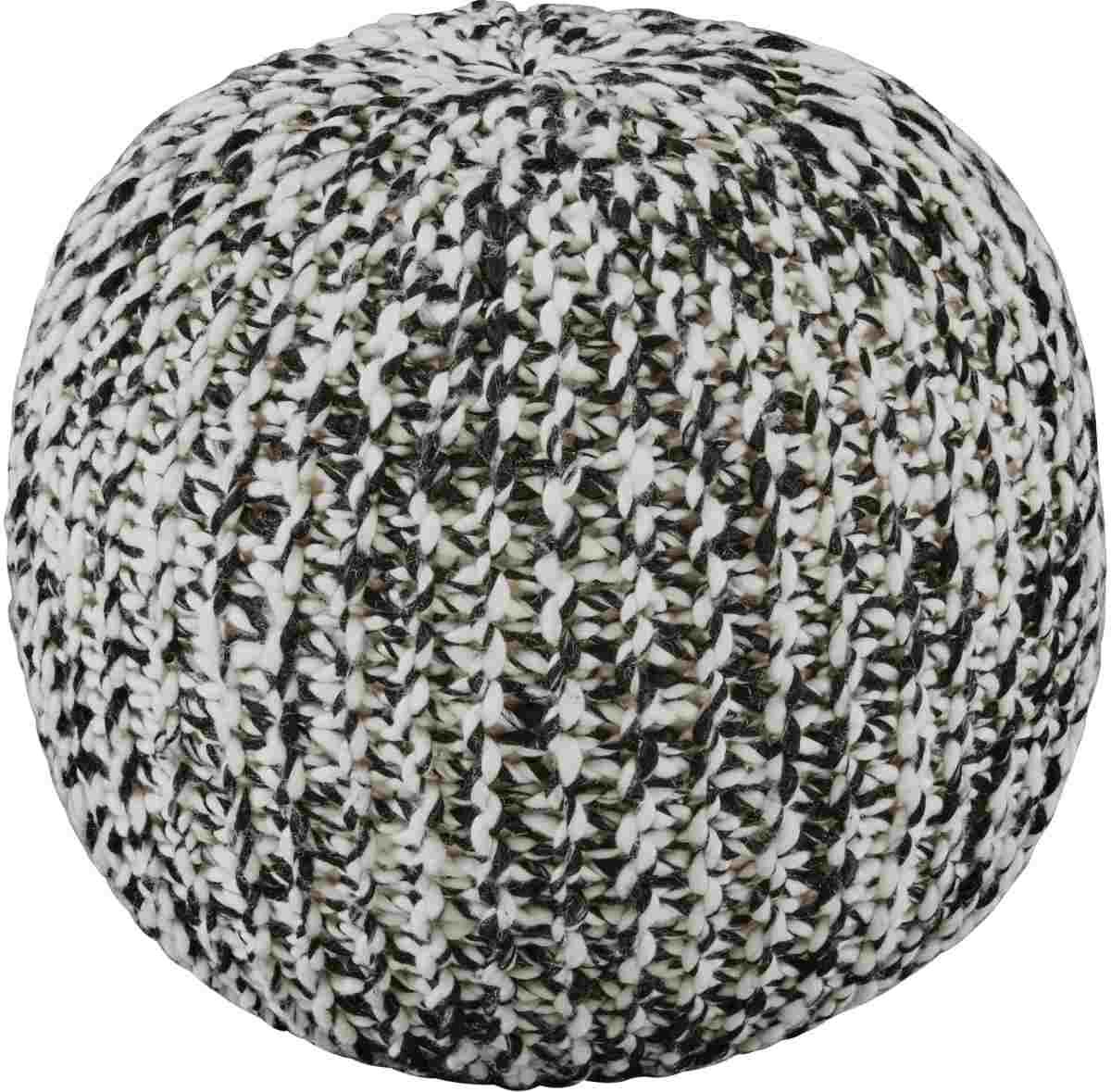 Signature Design by Ashley® Latricia Black/White Pouf