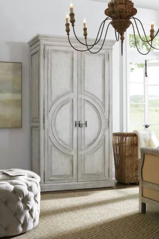 Hooker® Furniture Boheme Bilzen Whitewash Wardrobe-1