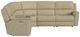 Flexsteel® Henry 6-Piece Beige Curved Power Reclining Sectional -3