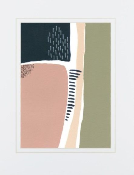 Classy Living Regina Moore Simple Marks I 40" Wall Art-2