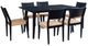 Powell® Cosgrove 7-Piece Black/Natural Dining Set-0