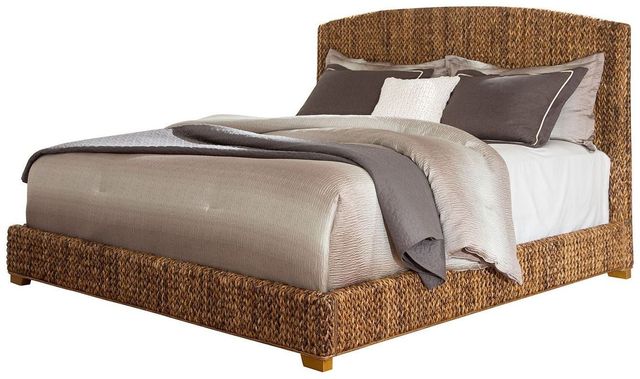 Coaster® Laughton Queen Woven Banana Leaf Footboard, Side Rails, and Slats-0