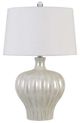 Cal® Lighting & Accessories Afragola Pearl Ceramic Table Lamp-0