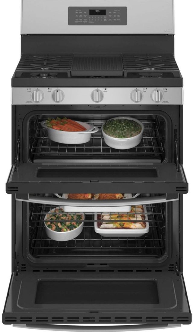 GE Profile™ 30" Fingerprint Resistant Stainless Steel Freestanding Natural Gas Range-2