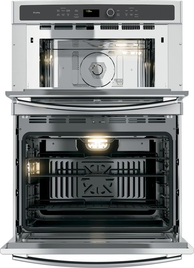 GE Profile™ 30" Stainless Steel Electric Built In Combination Microwave/Oven-1