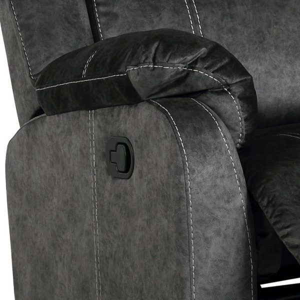 Global Furniture USA U7303 Domino Granite Manual Reclining Loveseat-2