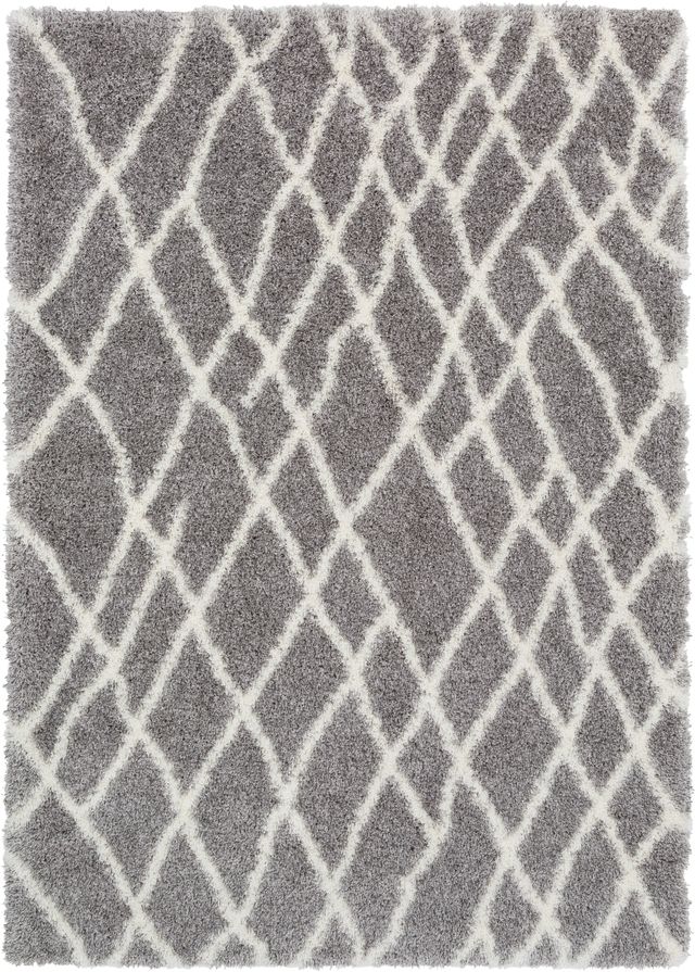 Surya Cloudy Shag Gray 8'x10' Area Rug-0