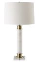 Uttermost® Plinth White Marble Table Lamp-3